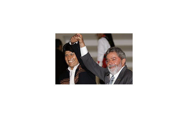 Evo Morales y Lula Da Silva.