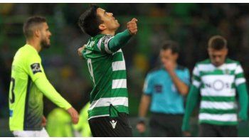 Marcos Acuña tiene un buen presente en Sporting Lisboa.