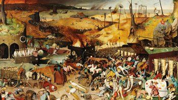 El&nbsp;triunfo de la Muerte1562 - 1563. Obra moral que muestra el&nbsp;triunfo de la Muerte&nbsp;sobre las cosas mundanas, simbolizado a través de un gran ejército de esqueletos arrasando la Tierra