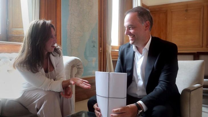 Pilar Ramírez visitó el despacho de Manuel Adorni en Casa Rosada. Pilar Ramírez visitó el despacho de Manuel Adorni en Casa Rosada.