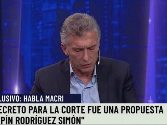 Macri admitió que el decreto para designar en comisión a Carlos Rosenkrantz y Horacio Rosatti ministros de la Corte fue una propuesta de Pepín Rodríguez Simón.