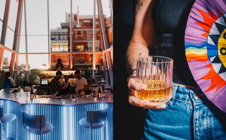 Un rooftop vibrante donde el whisky tiene un lugar central en la experiencia.