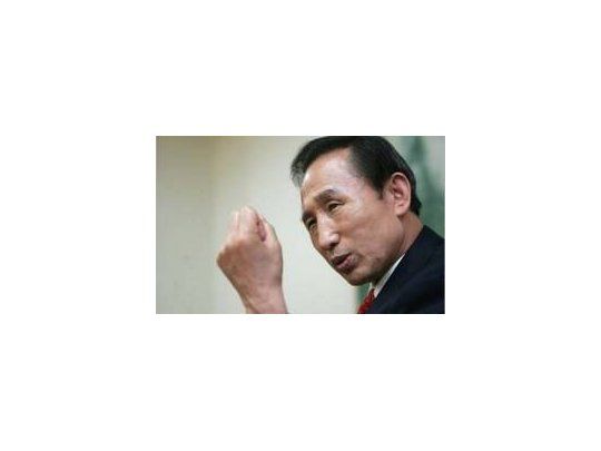 El mandatario surcoreano, Lee Myung-bak.