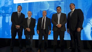 El empresario Alejandro Ruibal fue el principal orador en el Día de la Construcción.