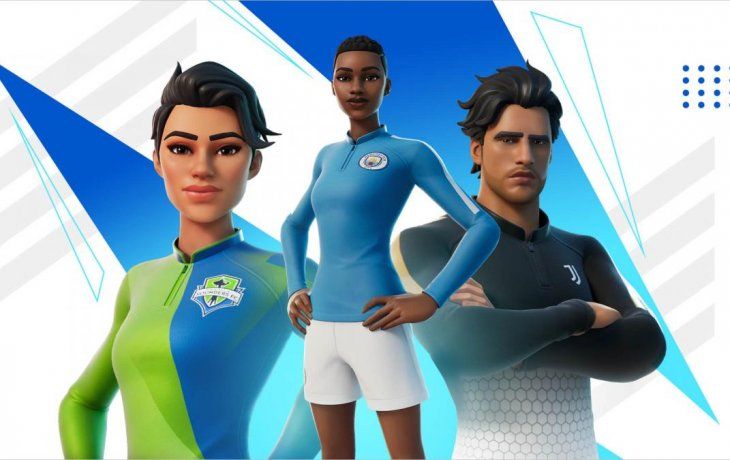 Fortnite incluye skins de 23 equipos de fútbol.
