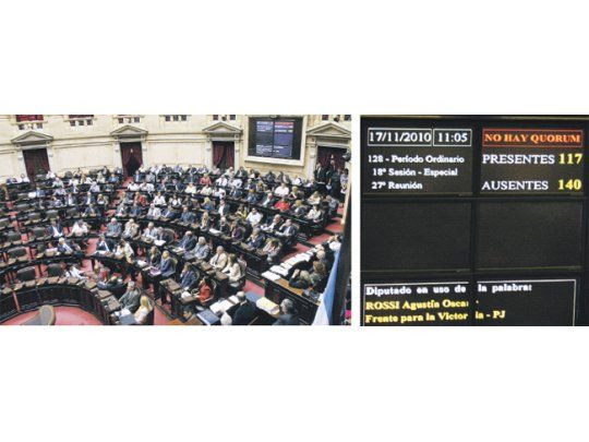 Los 117 presentes que marcó el tablero de Diputados indicaron ayer el final del debate del Presupuesto 2011. Mientras el recinto aún estaba medio vacío, el Gobierno ya anunciaba que gobernará por decreto el año próximo.