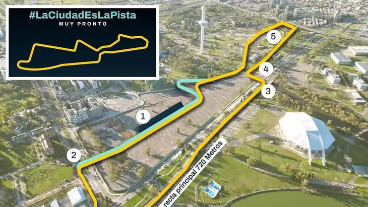 El recorrido incluirá la avenida Coronel Roca, la avenida Escalada, el Parque de la Ciudad, el Parque Roca, el Lago Lugano y los portones del estadio de tenis Mary Terán de Weiss, combinando tramos de alta velocidad con sectores más técnicos para los pilotos.