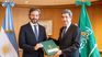 Santiago Cafiero and the ambassador of Saudi Arabia. 