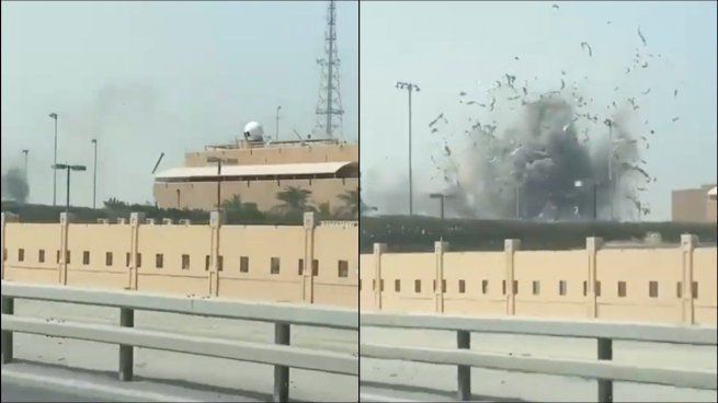 El misil que impactó a pocos metros del circuito de&nbsp;Bahréin