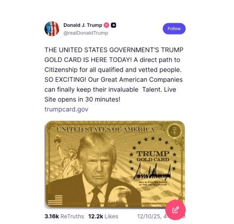 Trump definió a la Tarjeta como Trump definió a la Tarjeta como