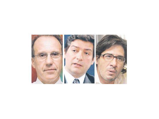 Carlos Rozenkrantz, Horacio Rosatti y Germán Garavano