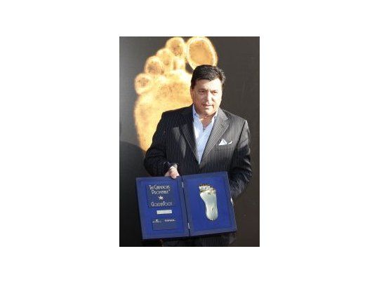 Daniel Passarella dejó su huella en el cemento de Mónaco.