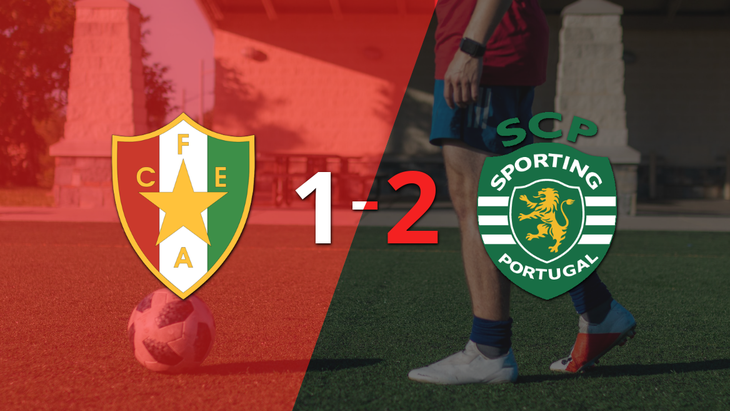 Sporting Lisboa logró dar vuelta el marcador y vencer 2-1 a Estrela Amadora