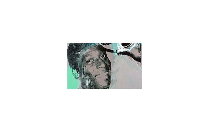 Pelé, uno de los astros deportivos retratados por Warhol.