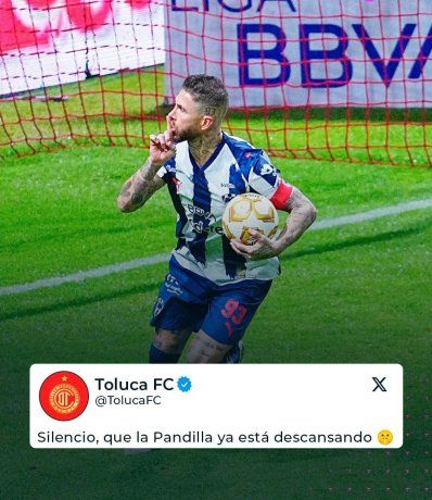 El Toluca aprovechó la imagen de Sergio Ramos mandando callar a su afición para dejarle un recadito a Monterrey después de eliminarlos del Apertura 2025. El Toluca aprovechó la imagen de Sergio Ramos mandando callar a su afición para dejarle un recadito a Monterrey después de eliminarlos del Apertura 2025.