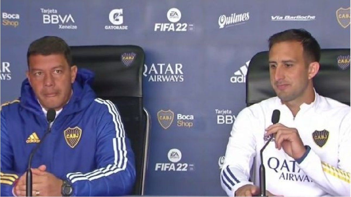 Battaglia and Izquierdoz came out to clarify how was the meeting of Riquelme and the Boca squad