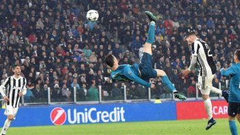 La mítica chilena que Cristiano anotó con el Madrid ante la Juventus, su actual equipo, el 3 de abril de 2018