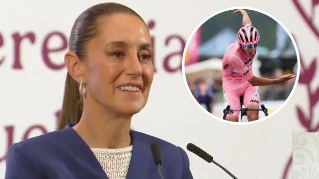 La mandataria federal Claudia Sheinbaum envió un mensaje de felicitación al joven ciclista mexicano Isaac del Toro, quien lidera el Giro de Italia.