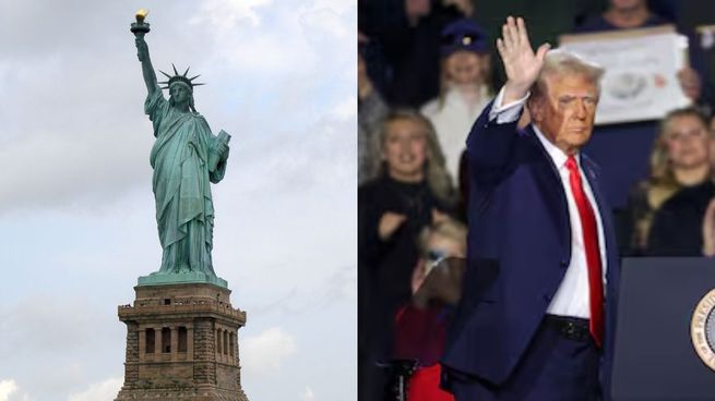 Un legislador francés cruzó a Donald Trump y reclamó que devuelva la Estatua de la Libertad.