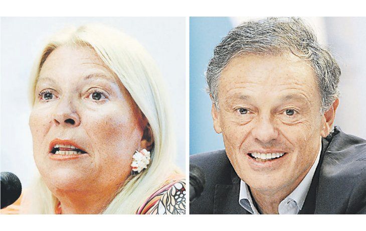 APOYO. Elisa Carrió presentó su proyecto “anticartelización” y recibió el apoyo del ministro de Producción, Francisco Cabrera, enviado de Macri.