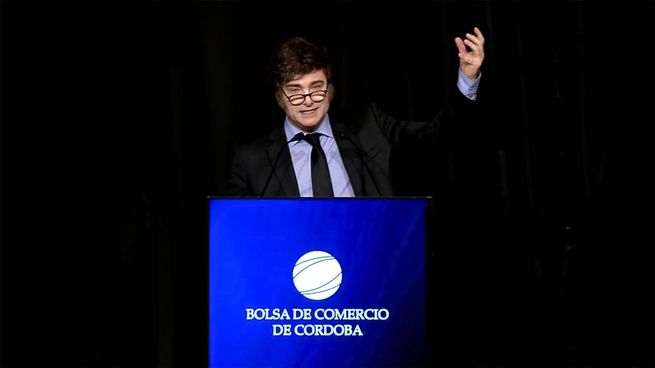 En diciembre del año pasado el presidente Javier Milei estuvo en Córdoba para la inauguración del nuevo edificio de la Bolsa de Comercio.&nbsp; &nbsp;&nbsp;