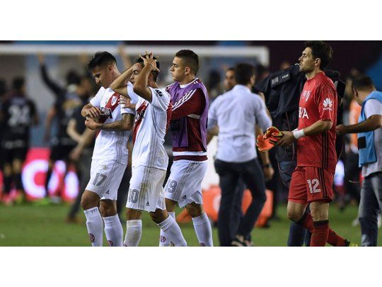 River, tras la caída ante Lanús.
