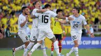 Puntazo. Uruguay rescató un empate en Colombia cuando se estaba volviendo con las manos vacías.&nbsp;