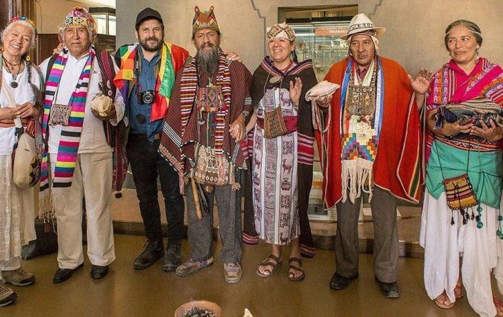 Representantes de comunidades originarias organizaron una ceremonia en el Museo de La Plata.