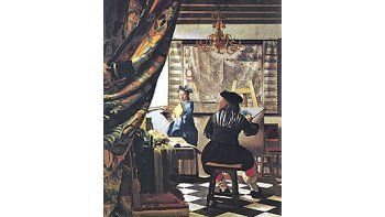 ámbito.com | «Vermeer en su estudio», obra cumbre y de excepcionaltamaño dentro de su producción (130x110cm), que se encuentraen el Museo de Viena y que, de salir a la venta,valdría más de 200 millones de dólares.
