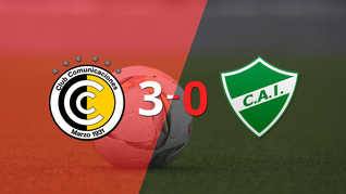 ituzaingo fue superado facilmente y cayo 3-0 contra comunicaciones