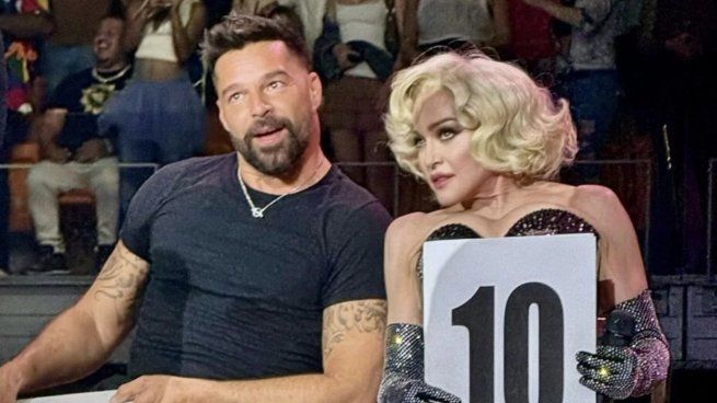 Ricky Martin fue parte del show en Miami de Madonna.