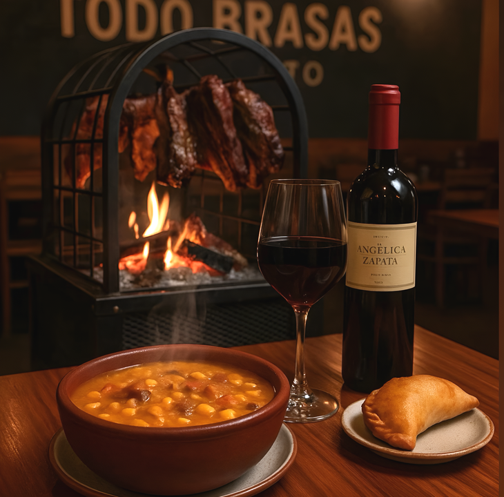 Incluye un locro casero con cortes de carne y vegetales salteados. Incluye un locro casero con cortes de carne y vegetales salteados.