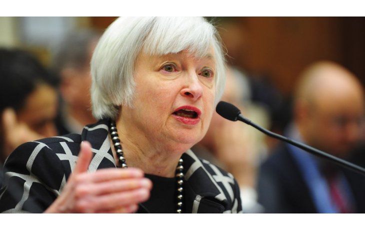 La titular de la Fed, Janet Yellen.