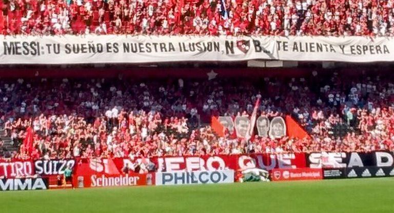 El mensaje de los hinchas de Newells para Messi