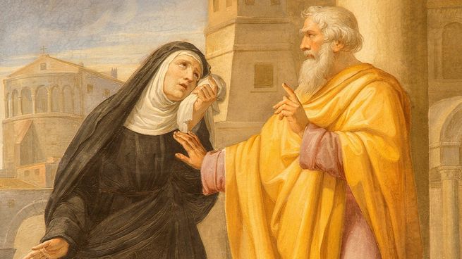 Santa Mónica fue la madre de Agustín de Hipona.