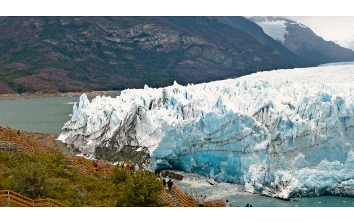 El glaciar Perito Moreno inició su proceso de ruptura