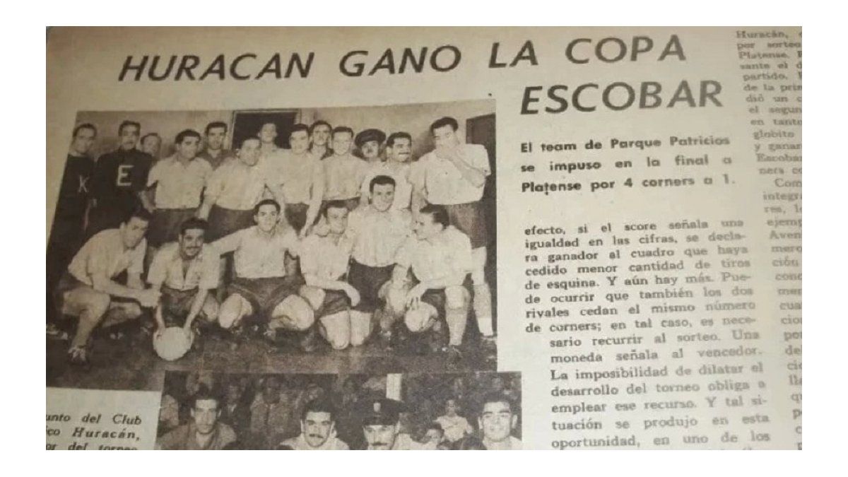 Hurricane vs platense, the antecedent of the forgotten end they played more than half a century ago