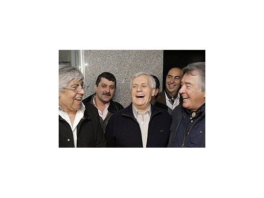 Hugo Moyano, Antonio Caló y Luis Barrionuevo