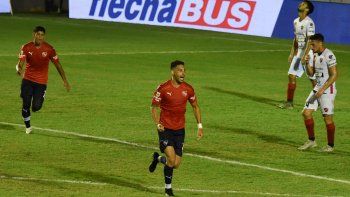 Gol. Independiente logró su primera victoria en la Copa de la Liga al vencer 1-0 a Patronato. El único tanto lo convirtió Insaurralde.