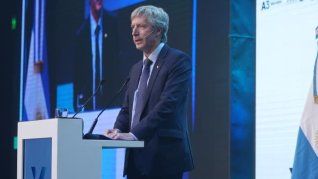 El Presidente del BCRA habló ante una audiencia atenta a su discurso en ExpoEfi. El Presidente del BCRA habló ante una audiencia atenta a su discurso en ExpoEfi.