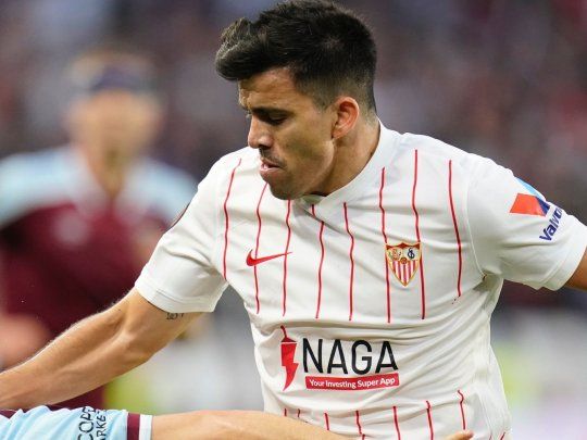 Marcos Acuña dio la asistencia del 1-0 de Sevilla sobre West Ham por la Europa League.
