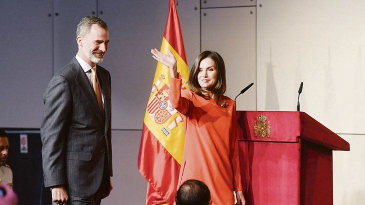 El rey y la reina Letizia también tuvieron agenda para representantes de la colectividad española en Argentina.&nbsp;