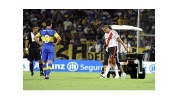 Trezeguet sufrió una distensión en el isquitibial contra Boca.