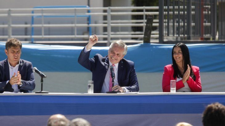 Alberto Fernández en Malvinas Argentinas 