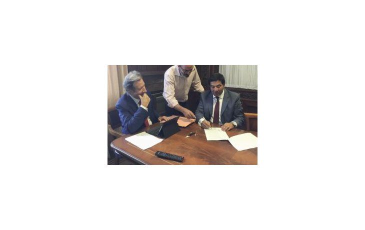 Echegaray junto al saliente auditor general, Despouy.