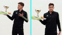 Julián Álvarez también la rompe frente a las cámaras