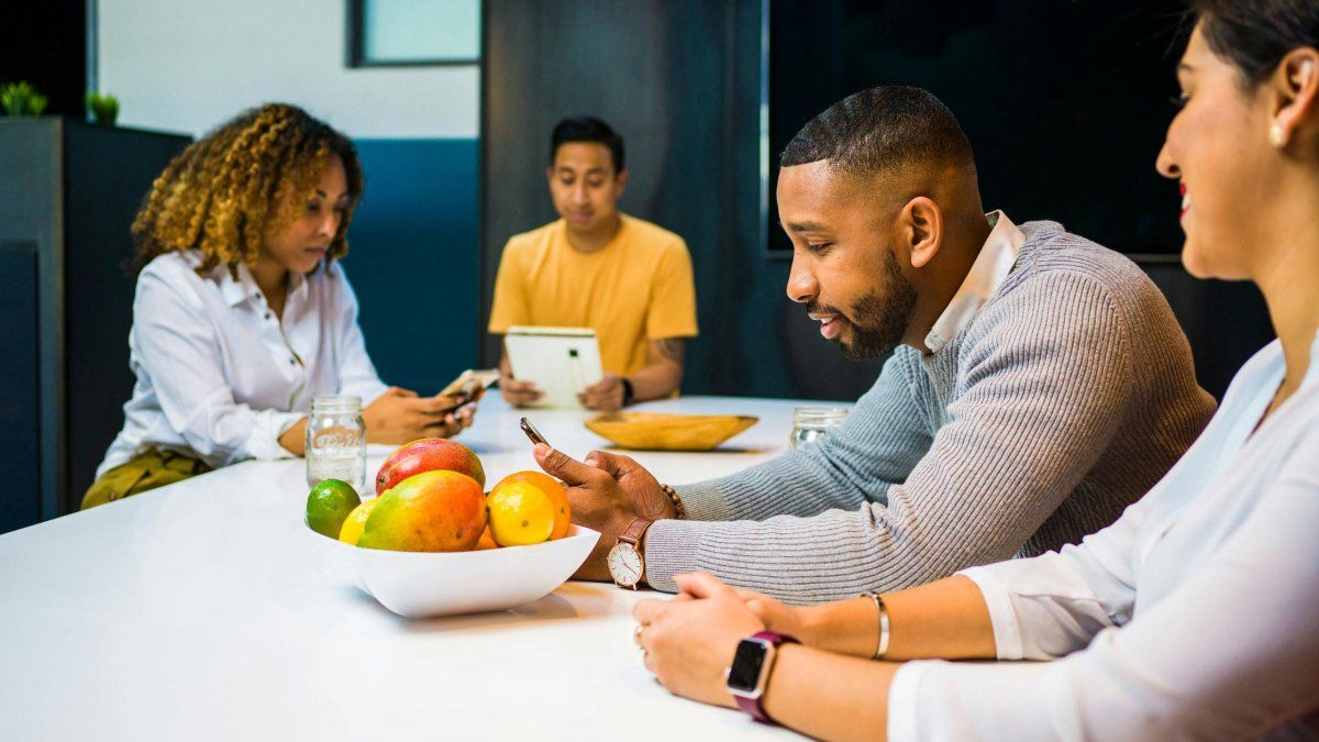 What does it mean to look at the cell phone when you are on the table, according to psychology