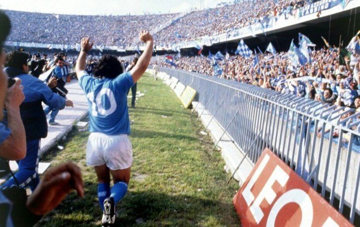 Maradona en su paso por el Napoli.&nbsp;