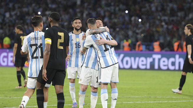 La Selección argentina goleó 7-0 a Curazao.