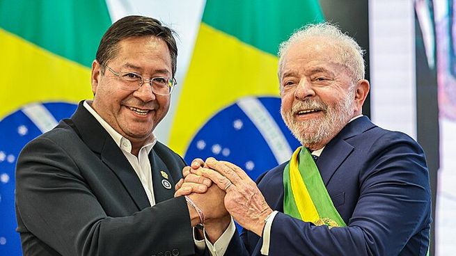 Los presidentes Luis Arce (Bolivia) y Lula Da Silva (Brasil).